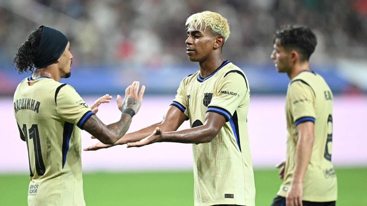 Gavi Brace and Rashford’s Maiden Goal Seal 5-0 Victory for Barcelona in Daegu