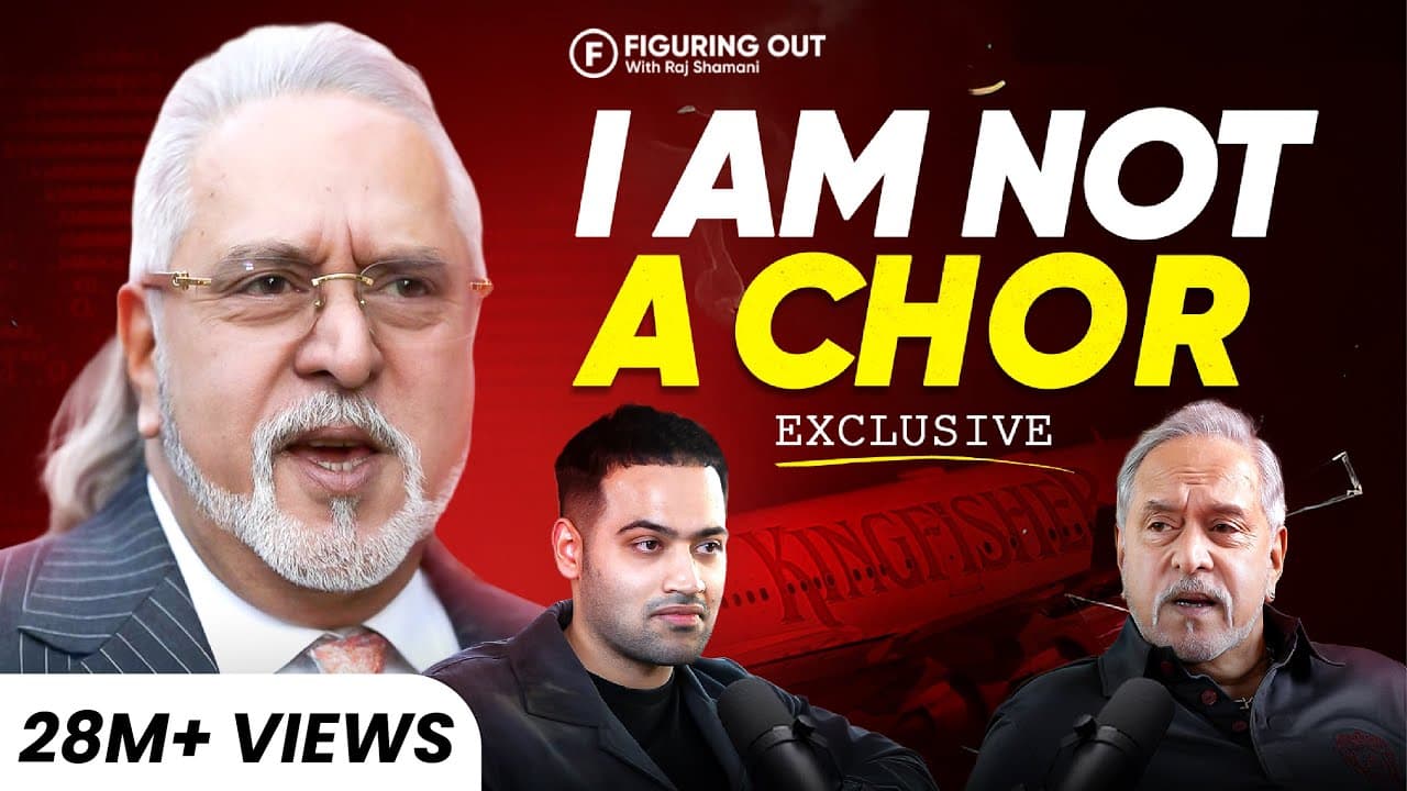 Podcast Highlight: Vijay Mallya Podcast: Rise & Downfall Of Kingfisher Airlines, Loans & RCB – FO364 (Raj Shamani)